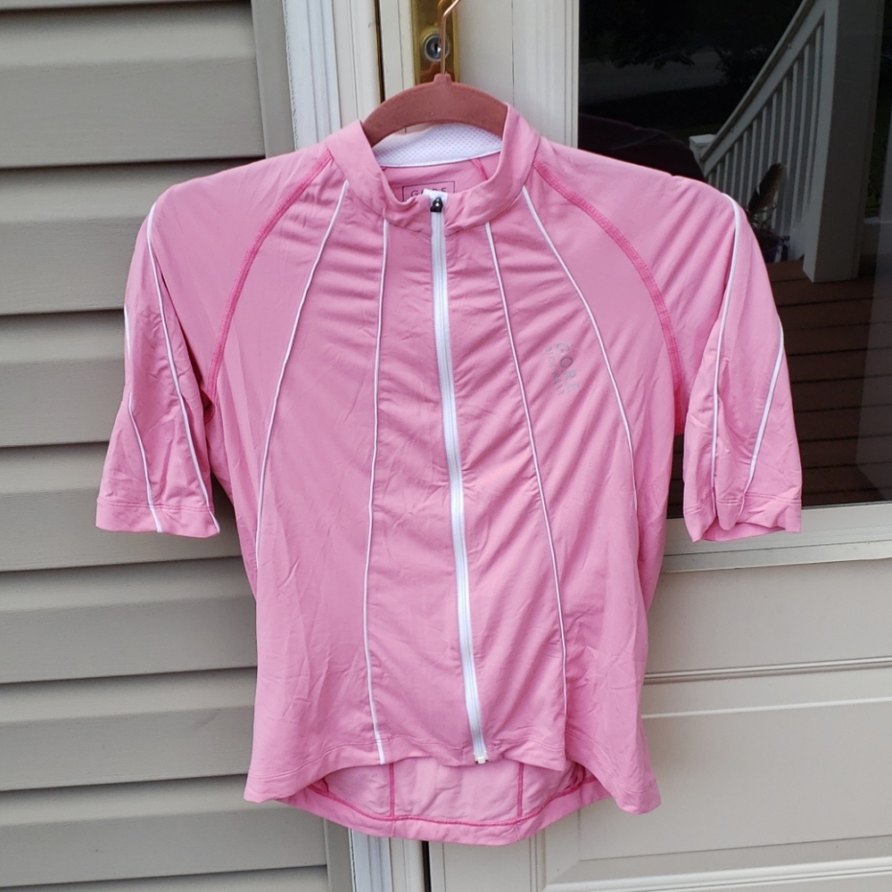 Women's Gore zipper bike shirt with back pockets